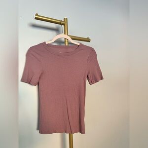 A New Day Women's Mauve Ribbed Top